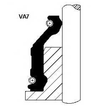 Уплотнительное кольцо стерженя клапана CORTECO VA7 9-13 / 12012351