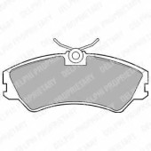 Колодки тормозные дисковые для VW TRANSPORTER(70XA, 70XB, 70XC, 70XD, 7DB, 7DK, 7DW) <b>DELPHI LP668 / 20124</b>