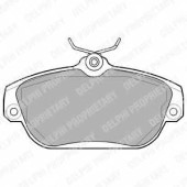 Колодки тормозные дисковые для VOLVO 740(744,745), 760(704,764,765), 940(944,945), 960(964,965), S90, V90 <b>DELPHI LP919 / 20164</b>