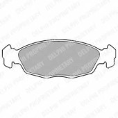 Колодки тормозные дисковые для DAEWOO LANOS, NEXIA / OPEL ASTRA, COMBO, CORSA, TIGRA, VECTRA <b>DELPHI LP702 / 20547</b>