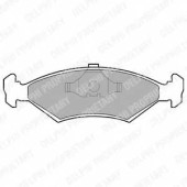Колодки тормозные дисковые для FORD ESCORT 81 Express, ESCORT 86 Express, ESCORT, FIESTA, ORION, P 100, SIERRA <b>DELPHI LP204 / 20753</b>