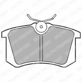 Колодки тормозные дисковые для AUDI A4, A6 / PEUGEOT 405 / VW CORRADO, GOLF, JETTA, PASSAT, SCIROCCO, VENTO <b>DELPHI LP571 / 20961</b>