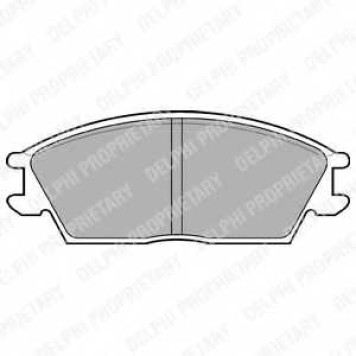 Колодки тормозные дисковые для HYUNDAI ACCENT(LC,X-3), GETZ(TB), LANTRA(J-1,J-2), PONY / EXCEL(X-2), PONY(X-2), S(SLC) <b>DELPHI LP704 / 21012</b>