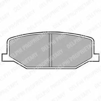 Колодки тормозные дисковые для SUZUKI JIMNY(FJ), SAMURAI(SJ), SJ 410, SJ 413 <b>DELPHI LP527 / 21142</b>