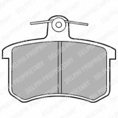Колодки тормозные дисковые для AUDI 100, 200, 80, 90, A4, A6, A8, CABRIOLET, COUPE, QUATTRO, V8 / FIAT CROMA / LANCIA DEDRA, THEMA / VW GOLF, JETTA, PASSAT <b>DELPHI LP451 / 21144</b>