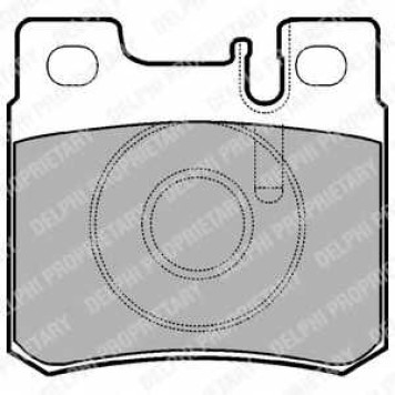 Колодки тормозные дисковые для MERCEDES , 190, C, CABRIOLET, CLK, COUPE, E, KOMBI, S, SL, SLK <b>DELPHI LP946 / 21197</b>