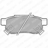 Колодки тормозные дисковые для HONDA CIVIC(EJ,EK,EM1,MA,MB,MC), CONCERTO(HW,HWW,MA), PRELUDE(BA) <b>DELPHI LP625 / 21312</b>