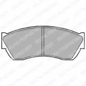 Колодки тормозные дисковые для HONDA CIVIC(AG,AH,AJ,AK,AL,AM,AU) / SUBARU JUSTY(JMA,MS) / SUZUKI ALTO(HA11,HA12,HA23), SWIFT(AH,AJ,EA,MA,SF413) <b>DELPHI LP676 / 21333</b>