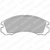 Колодки тормозные дисковые для CITROEN C-CROSSER / MITSUBISHI ECLIPSE, GALANT, L 200, L 400 / SPACE GEAR, L 400, OUTLANDER, PAJERO, SIGMA, SPACE RUNNER, SPACE / PEUGEOT 4007 <b>DELPHI LP871 / 21363</b>