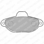 Колодки тормозные дисковые для FIAT PANDA(169), PUNTO(176,176C,176L,188) / LANCIA Y(840A) <b>DELPHI LP851 / 21436</b>