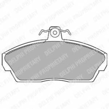 Колодки тормозные дисковые для LAND ROVER FREELANDER(LN,LN#) <b>DELPHI LP1450 / 21515</b>
