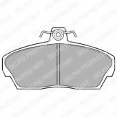 Колодки тормозные дисковые для HONDA CIVIC(EJ, EK, EM2, EP, ES, EU, EV, MA, MB, MC), CONCERTO(HW, HWW, MA) <b>DELPHI LP911 / 21515</b>