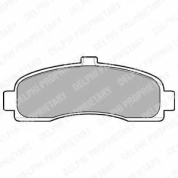 Колодки тормозные дисковые для NISSAN MICRA(K11) <b>DELPHI LP779 / 21626</b>