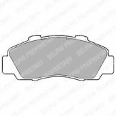 Колодки тормозные дисковые для HONDA ACCORD, CIVIC, CR, HR, INTEGRA, LEGEND, NSX, PRELUDE, SHUTTLE <b>DELPHI LP872 / 21651</b>