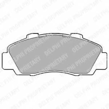 Колодки тормозные дисковые для HONDA ACCORD, CIVIC, CR, HR, INTEGRA, LEGEND, NSX, PRELUDE, SHUTTLE <b>DELPHI LP872 / 21651</b>