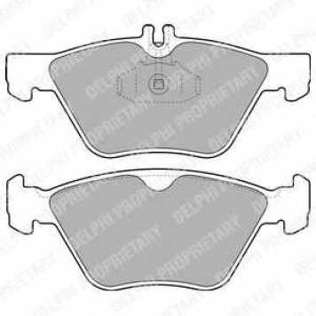 Колодки тормозные дисковые для CHRYSLER CROSSFIRE / MERCEDES C(W202), CLK(A208,C208), E(S210,S211,W210,W211), S(W220), SLK(R170) <b>DELPHI LP1589 / 21670</b>