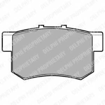 Колодки тормозные дисковые для HONDA ACCORD, CIVIC, INTEGRA, LEGEND, PRELUDE, S2000, SHUTTLE, STREAM / SUZUKI SWIFT <b>DELPHI LP948 / 21719</b>