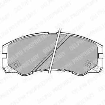 Колодки тормозные дисковые для ISUZU TROOPER(UB) / OPEL FRONTERA(5#MWL4,5#SUD2,6B#), MONTEREY(UBS#) <b>DELPHI LP964 / 21845</b>