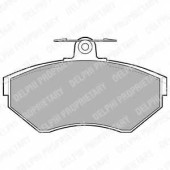 Колодки тормозные дисковые для AUDI A4 / VW CADDY, GOLF, LUPO, POLO, VENTO <b>DELPHI LP1409 / 21945</b>