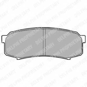 DELPHI LP963 - колодки тормозные, задние