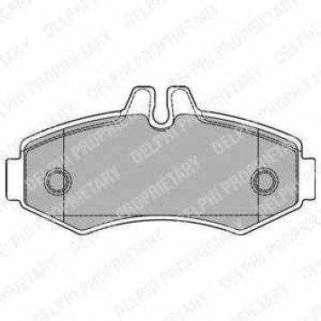 Колодки тормозные дисковые для MERCEDES SPRINTER(901,902,903,904), V(638/2), VITO(638) <b>DELPHI LP1425 / 23022</b>