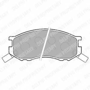 DELPHI LP1461 - колодки тормозные, передние