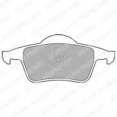 Колодки тормозные дисковые для VOLVO S60, S70(LS), S80(TS,XY), V70(LV,SW), XC70 CROSS COUNTRY <b>DELPHI LP1504 / 23076</b>