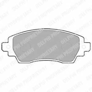 Колодки тормозные дисковые для TOYOTA COROLLA(##E11#,#E11#) <b>DELPHI LP1560 / 23088</b>
