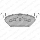 Колодки тормозные дисковые для AUDI A1, A3 / MERCEDES SPRINTER / SKODA CITIGO, FABIA, OCTAVIA, RAPID, ROOMSTER / VW CADDY, FOX, GOLF, JETTA, NEW BEETLE, POLO, UP <b>DELPHI LP1436 / 23130</b>