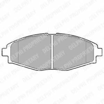 DELPHI LP1390 - колодки тормозные, передние