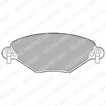 DELPHI LP1654 - колодки тормозные, передние