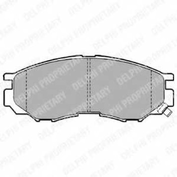 Колодки тормозные дисковые для MITSUBISHI L 200, L 300, L 400 / SPACE GEAR, L 400 <b>DELPHI LP1010 / 23290</b>