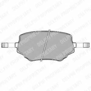 DELPHI LP1015 - колодки тормозные, передние