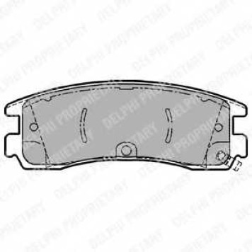 Колодки тормозные дисковые для CHEVROLET ALERO / OPEL SINTRA <b>DELPHI LP1612 / 23361</b>