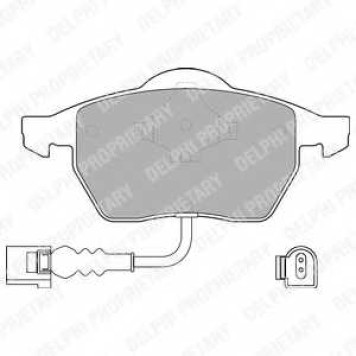 Колодки тормозные дисковые для AUDI A3, TT / SKODA OCTAVIA / VW BORA, GOLF, NEW BEETLE, PASSAT <b>DELPHI LP1525 / 23392</b>