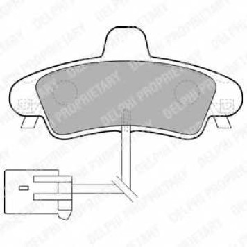 Колодки тормозные дисковые для FORD COUGAR(EC#), MONDEO(BAP,BFP,BNP,BWY) <b>DELPHI LP1683 / 23410</b>