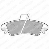 Колодки тормозные дисковые для FORD COUGAR(EC#), MONDEO(BAP,BFP,BNP) <b>DELPHI LP1725 / 23410</b>