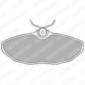 Колодки тормозные дисковые <b>DELPHI LP1505 / 23424</b>