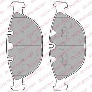Колодки тормозные дисковые для BMW X5(E53), X6(E71,E72) <b>DELPHI LP1798 / 23448</b>