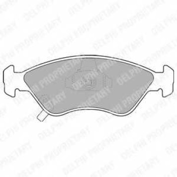 Колодки тормозные дисковые для KIA CLARUS(GC,K9A) <b>DELPHI LP1303 / 23450</b>
