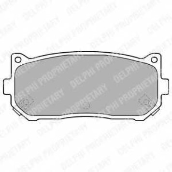 Колодки тормозные дисковые для KIA CARENS(FC,FJ), CLARUS(GC,K9A), SEPHIA(FB), SHUMA(FB) <b>DELPHI LP1528 / 23455</b>