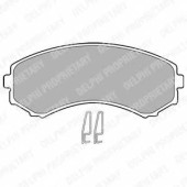 Колодки тормозные дисковые для ISUZU D-MAX(8DH) / MITSUBISHI GRANDIS(NA#W), PAJERO(K90, V2#W, V3#W, V4#W, V6#W, V7#W, V8#V, V8#W, V80, V9#W, V90) <b>DELPHI LP1462 / 23488</b>