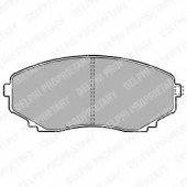 Колодки тормозные дисковые для MAZDA MPV(LV,LW) <b>DELPHI LP1095 / 23515</b>