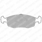 Колодки тормозные дисковые для FIAT PALIO(178BX,178DX), PUNTO(188), STRADA(178E) <b>DELPHI LP1549 / 23552</b>