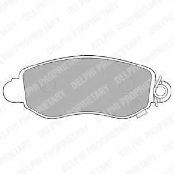 Колодки тормозные дисковые для FORD TRANSIT(FA# #,FB# #,FC# #,FD# #,FM# #,FN# #,FS# #,FZ# #) <b>DELPHI LP1582 / 23577</b>