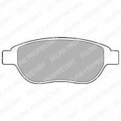 Колодки тормозные дисковые для CITROEN C3, C4, XSARA / PEUGEOT 206, 207, 307, PARTNER <b>DELPHI LP1653 / 23600</b>