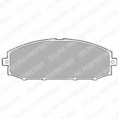 Колодки тормозные дисковые для NISSAN PATROL GR(Y61) <b>DELPHI LP1305 / 23611</b>