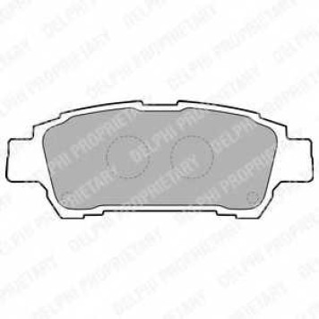 Колодки тормозные дисковые для TOYOTA AVENSIS(#ACM2#,#CLM2#), PREVIA(ACR3#,CLR3#,MCR3#), YARIS(NCP1#,NLP1#,SCP1#) <b>DELPHI LP1710 / 23646</b>
