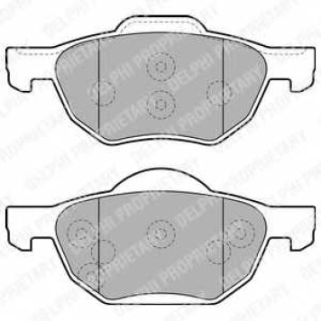 Колодки тормозные дисковые для HONDA ACCORD(CF,CL,CM) <b>DELPHI LP1862 / 23719</b>