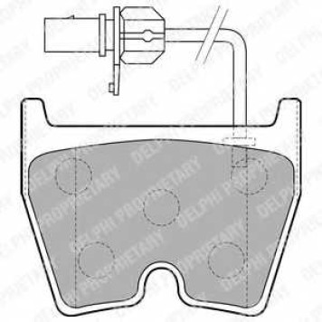 Колодки тормозные дисковые для MERCEDES S(W220), SL(R230) / VW PHAETON(3D#) <b>DELPHI LP1856 / 23751</b>